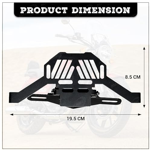 OBEROI'S TRADERS Premium Magnetic Foldable Tail Tidy Number Plate Holder for Universal for All Bikes - Image 4