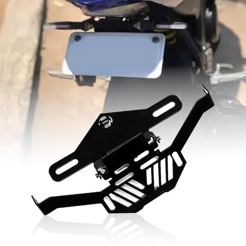 OBEROI'S TRADERS Premium Magnetic Foldable Tail Tidy Number Plate Holder for Universal for All Bikes - Image 2