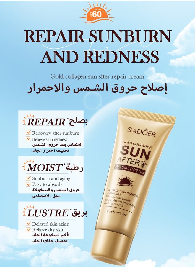 SADOER - Water Resistant and Non-Greasy Sunscreen Lotion With Broad Spectrum, Nicotinamide Face & Body Sunscreen SPF 60, UVA & UVB Protection, Whitening,Lightweight & Fast-absorbing,30g+40g - Image 1