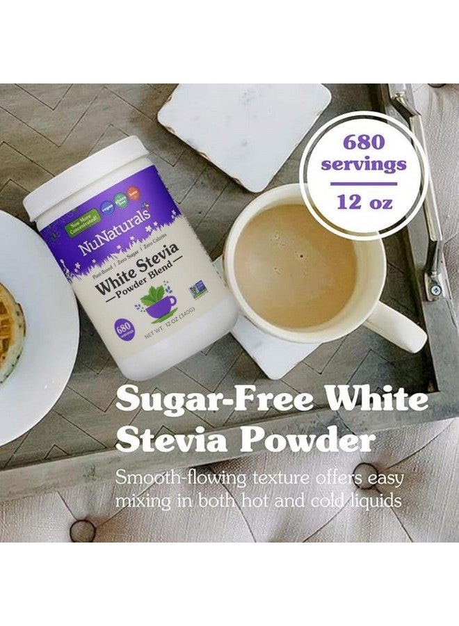 نو ناتشورالز مسحوق ستيفيا الأبيض من نوناشورالز، بديل نباتي للسكر، مُحلي خالٍ من السعرات الحرارية، 12 أونصة - Image 2