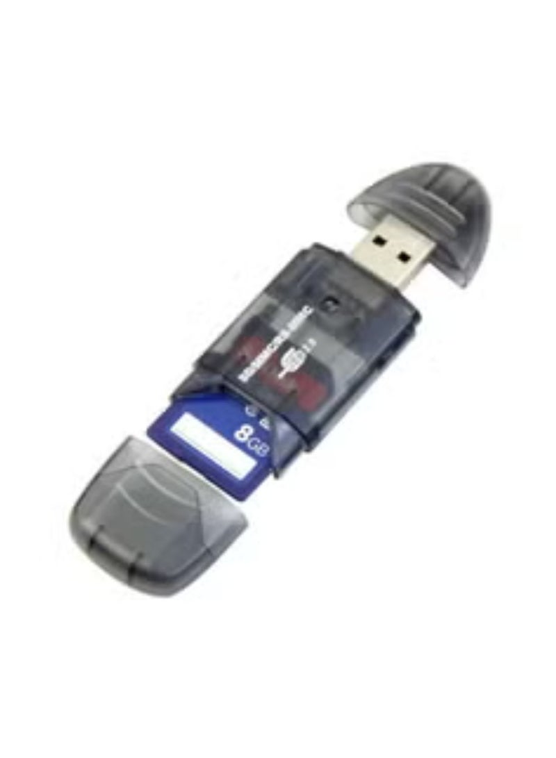 4 in 1 Mini USB 2.0 Professional Micro High Speed Laptop Camera Black Usb Memory Card Reader - Image 3