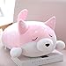 sofipal Shiba Inu Dog Plush Pillow Cute Soft Corgi Stuffed Animals Doll Toys Gifts for Valentine Christmas Birthday Bed Sofa Chair Pink Smiling Eye 213in - Image 2