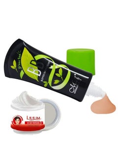 adbeni Mn Bb Cream With Green Tea Extract Shade Beige Ivory 40G (Mnf614) With 3D Skin Whitening Cream  - Image 2