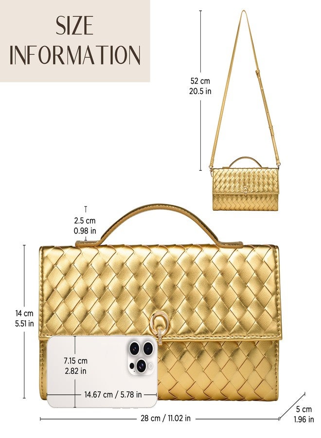 CHUNLI Dressy Clutch Purses for Women Designer Crossbody Bags with Top Handle Formal Evening PU Leather Handbag - Image 5