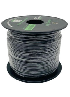 Lucky Sky Lucky Sky 20awg Wire Flexible Silicone Tinned Copper Wires Silicone Rubber Insulated 7 Black Red Yellow Green Blue White GRAY 100M 328ft OD:-1.8mm 300V Stranded Hook up Wire (BLACK)  - Image 2