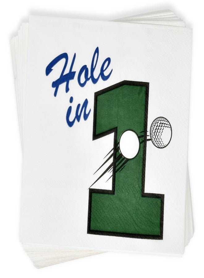 Gift Boutique 100 Golf Cocktail Napkins Disposable Paper Beverage Hole in One Dessert Napkin for Sport Ball Club Game First Birthday Party - Image 5