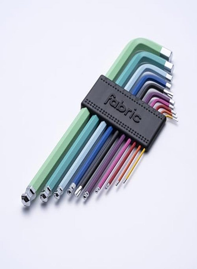 Fabric HEX KEY SET - Colour-coded Bike Tool Bits - Hex & Torx - Bicycle Repair Toolset with Holder - Image 3