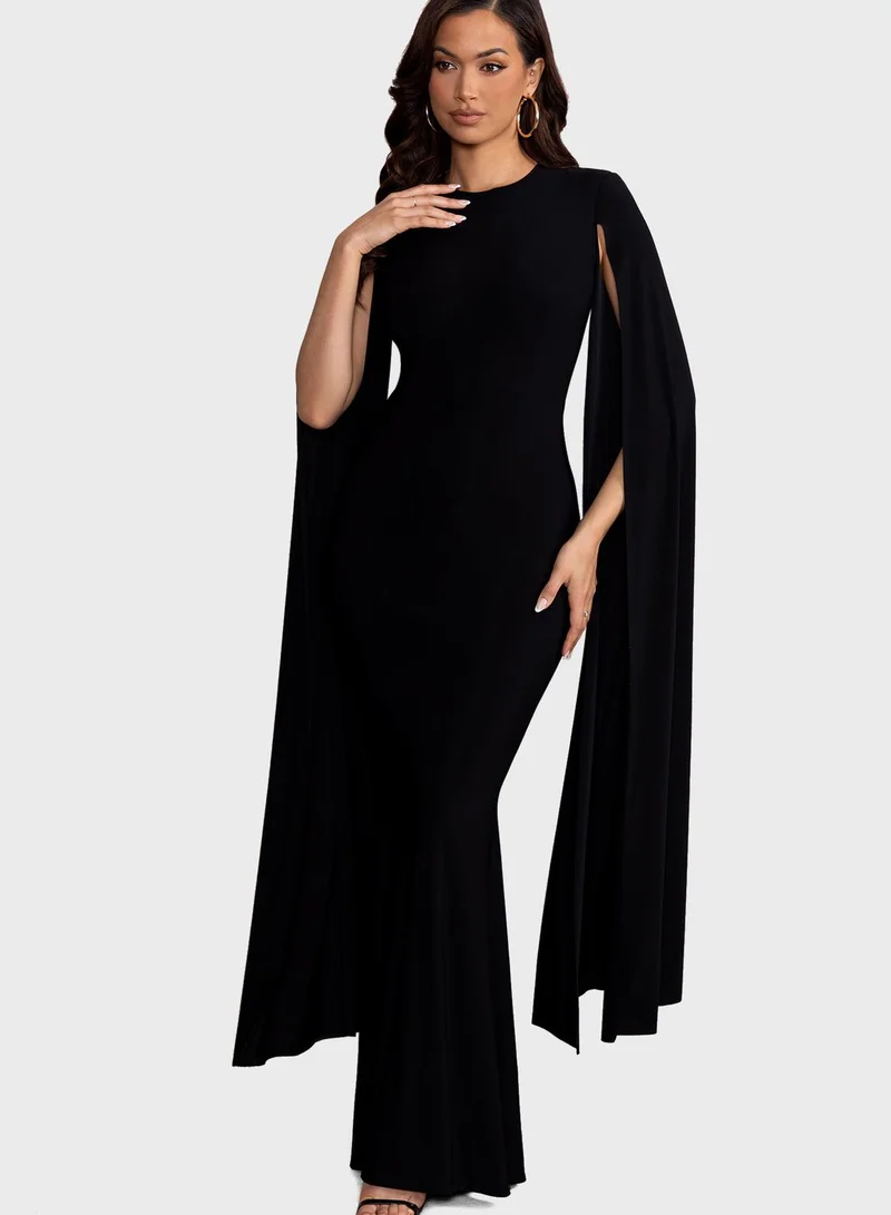 club london cape dress US 2 / BLACK