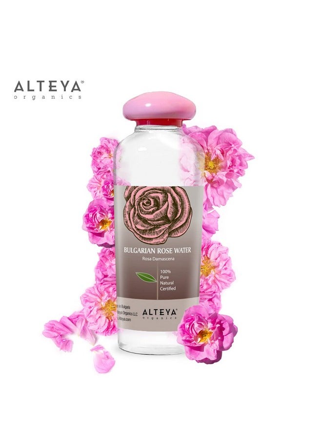Alteya Organics Rose Water Natural Facial Toner 17 Fl Oz/500Ml Pure Bulgarian Rosa Damascena Flower Water Awardwinning Moisturizer Bpafree Bottle With Reducer  - Image 3