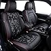 bgucar Leather Seat Covers Custom Fit for Tacoma Gen 3rd Double Crew Cab 20162023 Fully Covered Fit Like a Glove Center Console Armrest Covers Included CamoBlackRed Stitching - Image 2