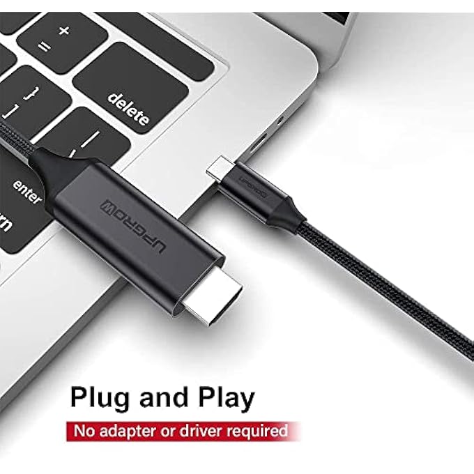 Upgrow USB-C TO HDMI CABLE - 4FT 4K@60HZ USB TYPE C TO HDMI CABLE, FOR MACBOOK PRO, MACBOOK AIR, IPAD PRO, IMAC CHROMEBOOK PIXEL - Image 2