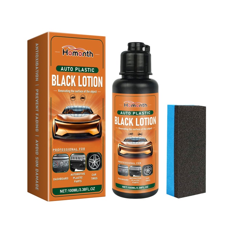 Homonth Car Plastic Refresher – Interior Accessories Stain-Cleaning, Decontaminating, Blackening, and Polishing Plastic  Refresher - Image 1