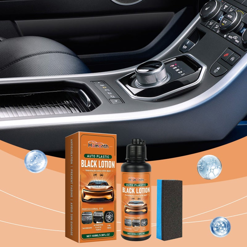 Homonth Car Plastic Refresher – Interior Accessories Stain-Cleaning, Decontaminating, Blackening, and Polishing Plastic  Refresher - Image 3