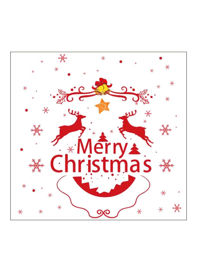 NIBEMINENT Deer Window Wall Sticker Red 60*90centimeter - Image 1