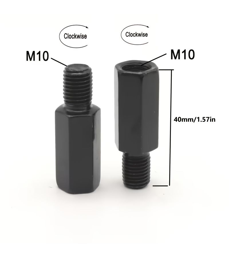 Motorcycle Mirror Heightening Screws 5pcs Extended 40mm 10mm Clockwise Adjustment - Image 5