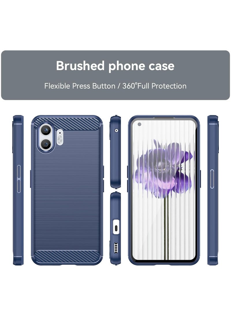UNBLACK Compatible with Nothing Phone 2 Slim Shock Absorption Soft TPU (Blue) - Image 3