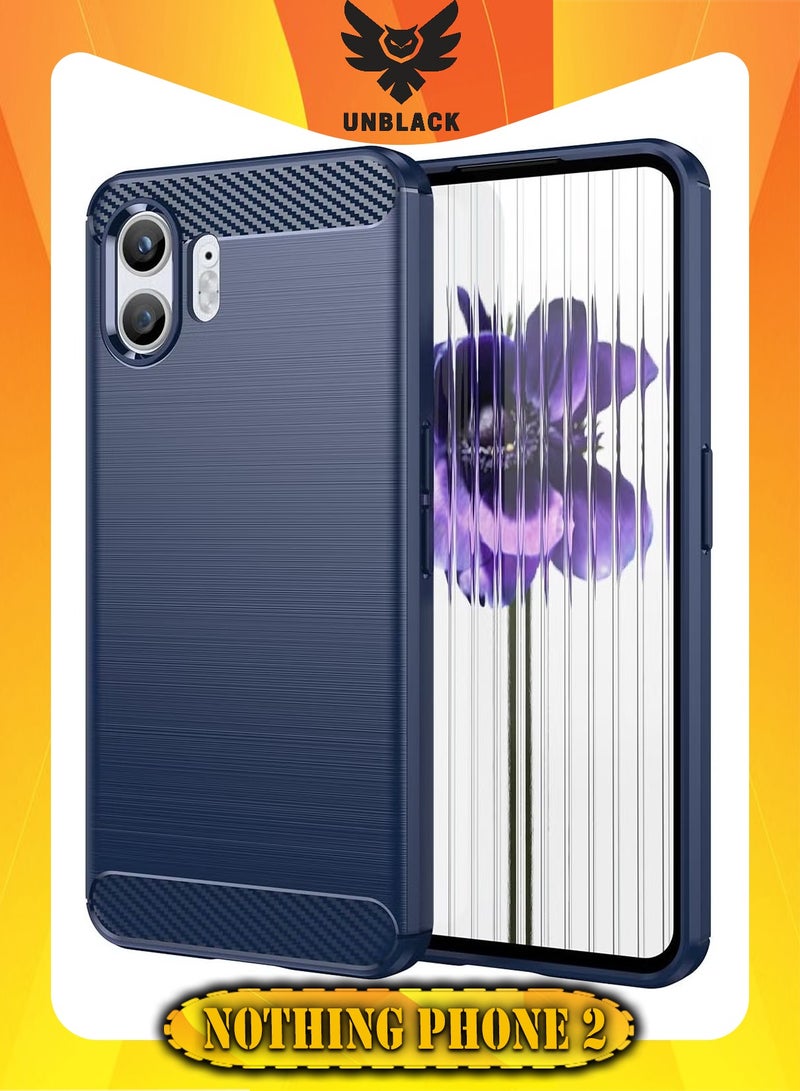 UNBLACK Compatible with Nothing Phone 2 Slim Shock Absorption Soft TPU (Blue) - Image 1