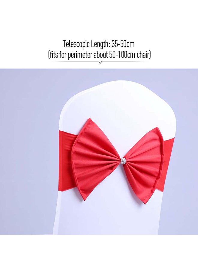 إسكدنيا كرسي مرن بشريط ظهر مربوط بقوس، أحمر، 18x8x15 سم - Image 2