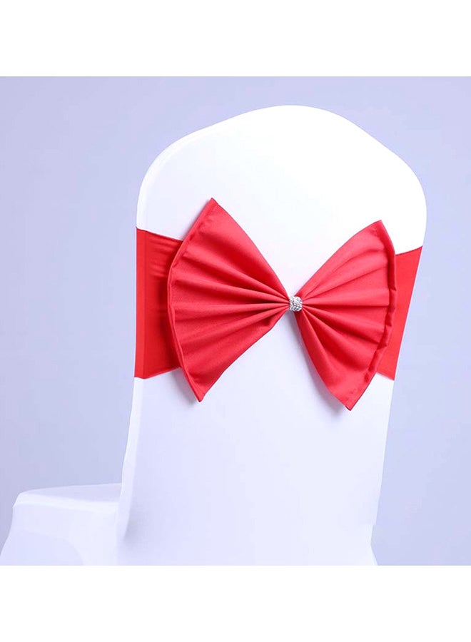 إسكدنيا كرسي مرن بشريط ظهر مربوط بقوس، أحمر، 18x8x15 سم - Image 1