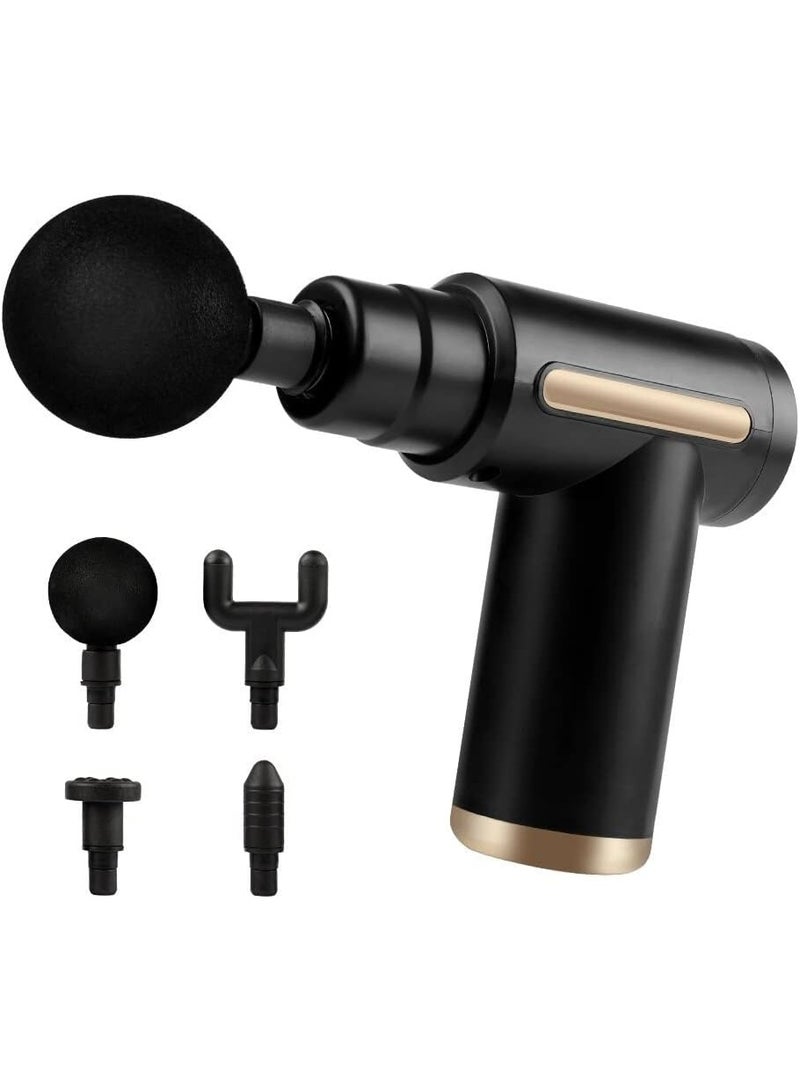 TIGER Electric Massager Portable Gun Professional Body Muscle Physiotherapy Lymphatic Drainage Deep Tissue Handheld Massage Gun with 6 Interchangeable Heads, Quiet Brushless Motor, Adjustable Speed Levels, Rechargeable Battery & Carry Case for Pain Relief, Relaxation & Post-Workout Recovery - Image 5