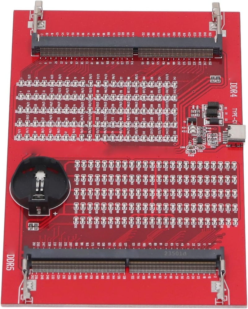 ZJchao DDR5 RAM Memory Slot Tester Card DDR4/DDR5 Memory Test Tool with LED Lights for PC Motherboard RAM Maintenance - Image 1