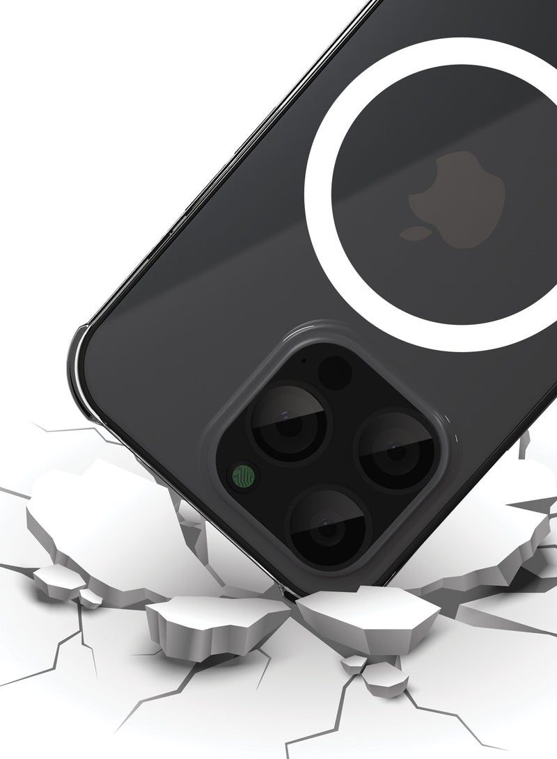 ماكس آند ماكس جراب MagSafe لهاتف iPhone 15 Pro Max - غطاء شفاف مغناطيسي فائق النحافة، مقاوم للخدش، متوافق مع الشحن اللاسلكي MagSafe - Image 5