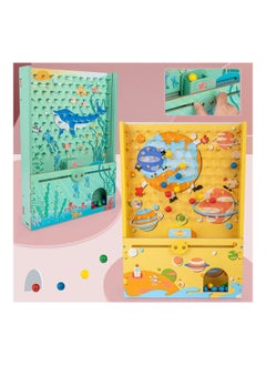 NIBEMINENT Kids Wood Catching Bead Game Machine 29x6x42cm  - Image 3
