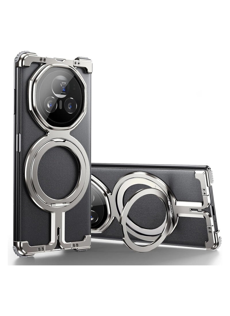 General - Honor Magic V3 (2024) mobile phone case, aluminum hollow-out mobile phone case, with 360° magnetic bracket, compatible with wireless charging, no frame fall protection case - Image 1