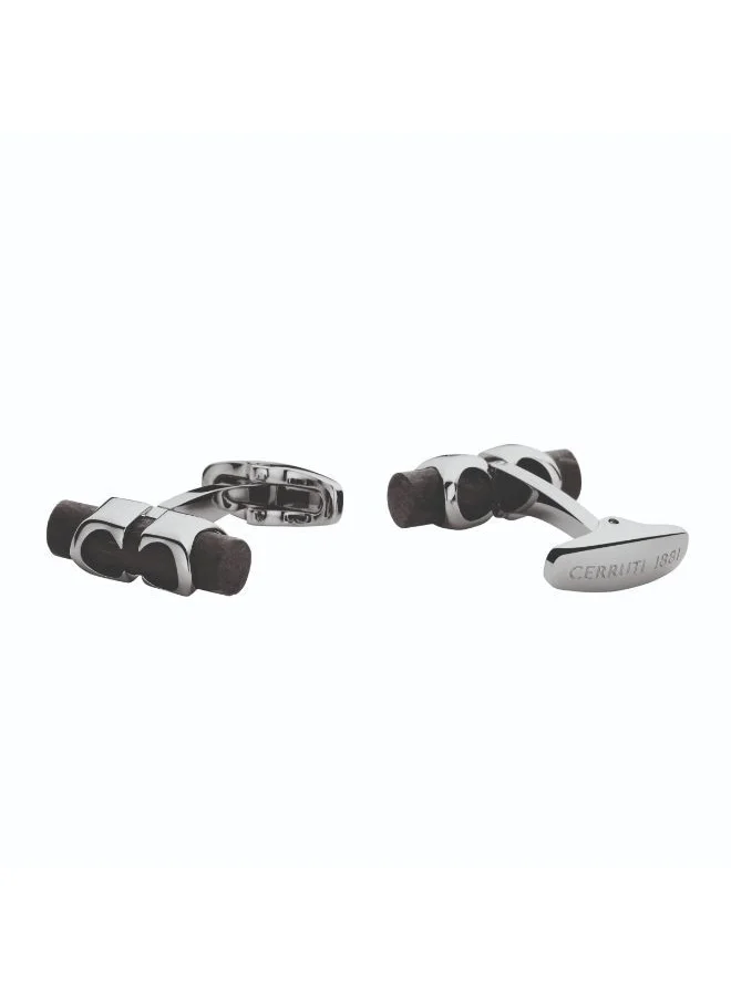 CERRUTI 1881 CERRUTI TUBERUTTI IPGUN GREEN FORGED CARBON CUFFLINK