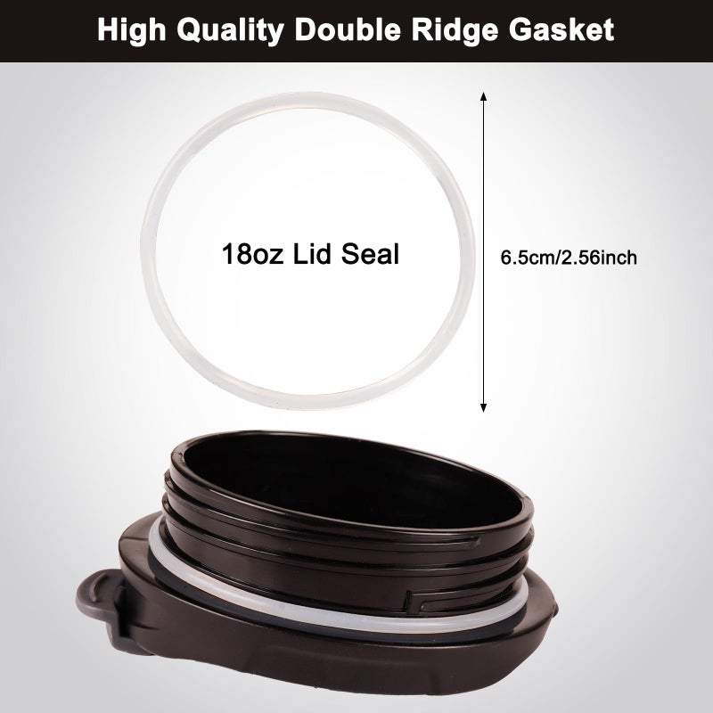 Maoolmht 5 Pack Replacement Lid Seal for Bubba HERO 18oz Mug, Gasket Seals Compatible with Bubba Stainless Steel Travel Mug, Leak-Proof BPA Free - Image 2