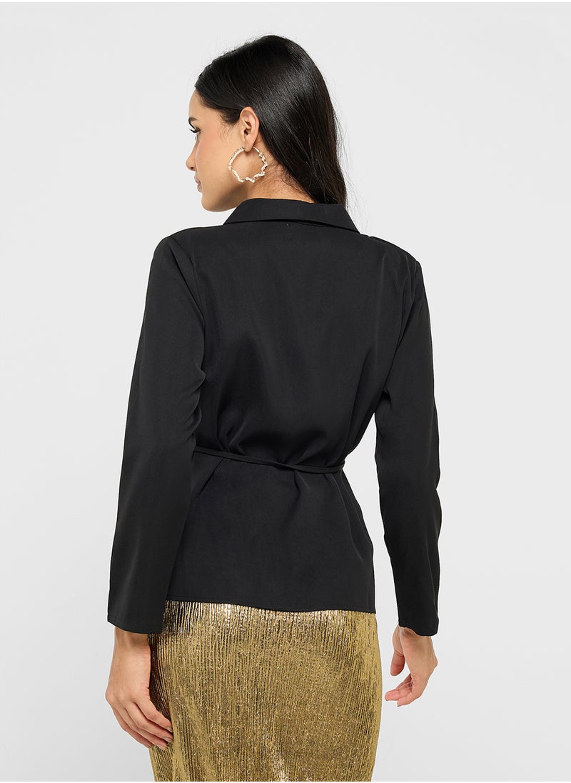 ELLA - Wrap Styled Top - Image 1