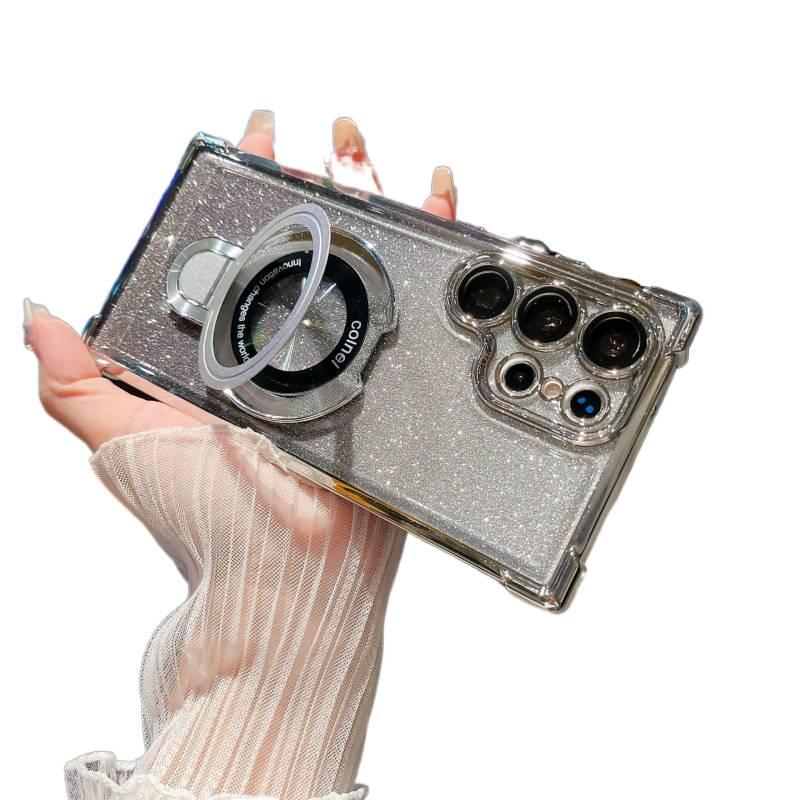 MagSafe Case | Silver Acrylic | Shockproof Cover for Samsung Galaxy S24 Ultra - Image 1