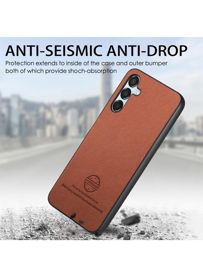 S-TOP Case For Samsung Galaxy A55 5G Twill Fabric Leather Skin Back Phone Case - Image 4