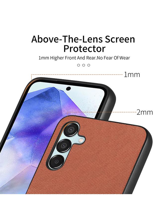 S-TOP Case For Samsung Galaxy A55 5G Twill Fabric Leather Skin Back Phone Case - Image 3