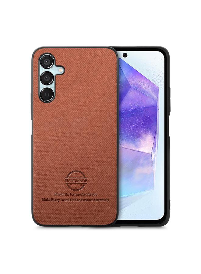 S-TOP Case For Samsung Galaxy A55 5G Twill Fabric Leather Skin Back Phone Case - Image 1