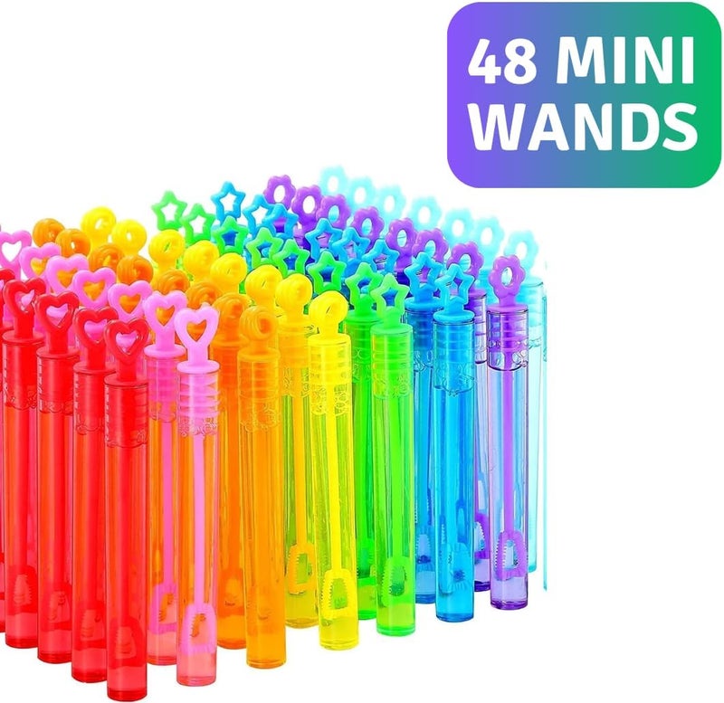 Mumfactory ® Bubble For Kids Toy | Birthday Party Decoration | Kids Birthday Party Favor Set | Pack of 48 Mini Wands - Image 2