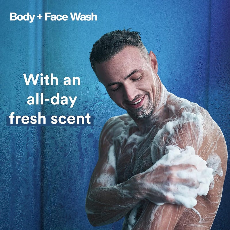 Suave Mens Body Wash Refresh Invisible Solid Ocean Charge Antiperspirant Deodorant Stick 48H Sweat Odor Protection 2 Piece Set - Image 4