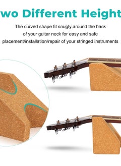 Excefore Cork Guitar Neck Rest, Natural Cork Support Pillow for Guitar Repair and Maintenanc  - Image 3