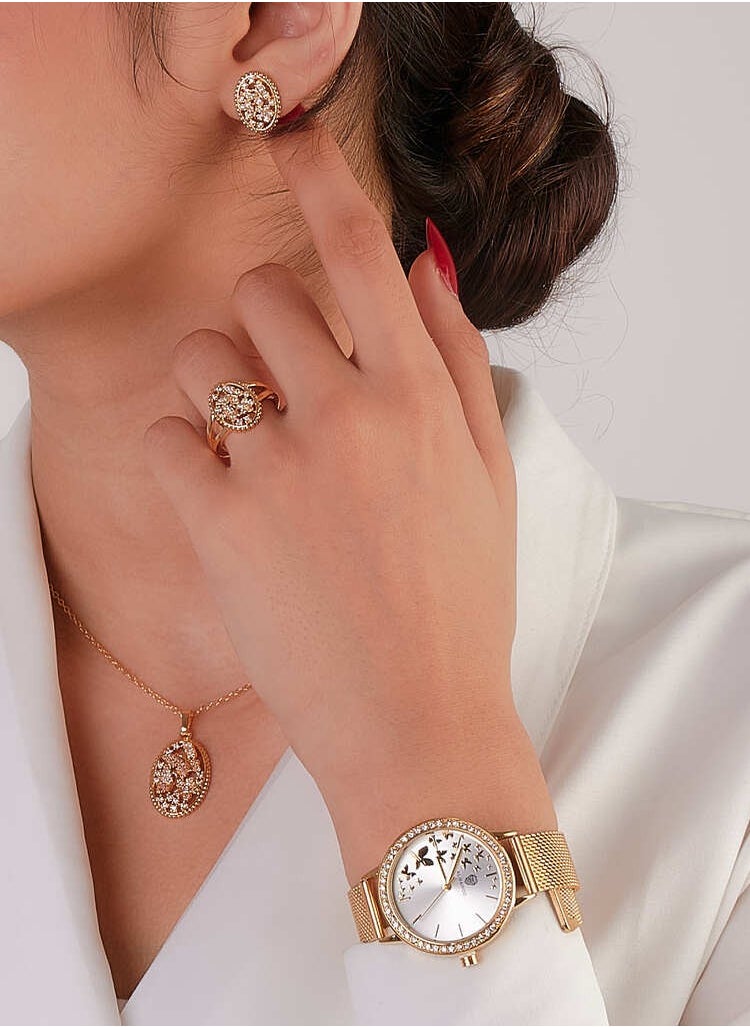 ALBAROO - A pride set consisting of a watch, necklace, ring and earrings - Image 1