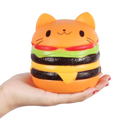 Anboor 45 Squishies Jumbo Slow Rising Kawaii Squishie Cat Hamburger Bread Toy - Image 1