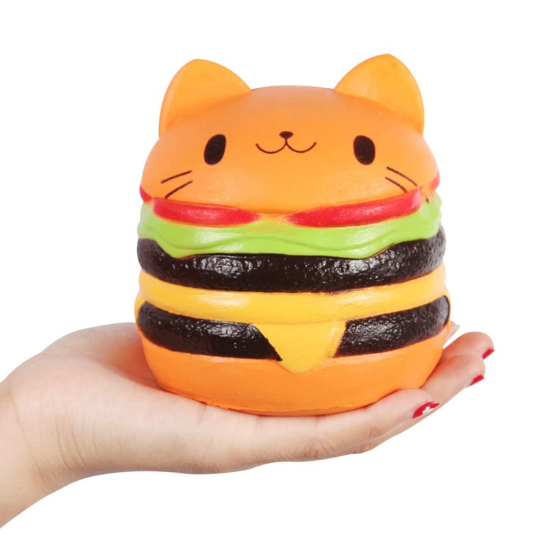 Anboor 45 Squishies Jumbo Slow Rising Kawaii Squishie Cat Hamburger Bread Toy - Image 3