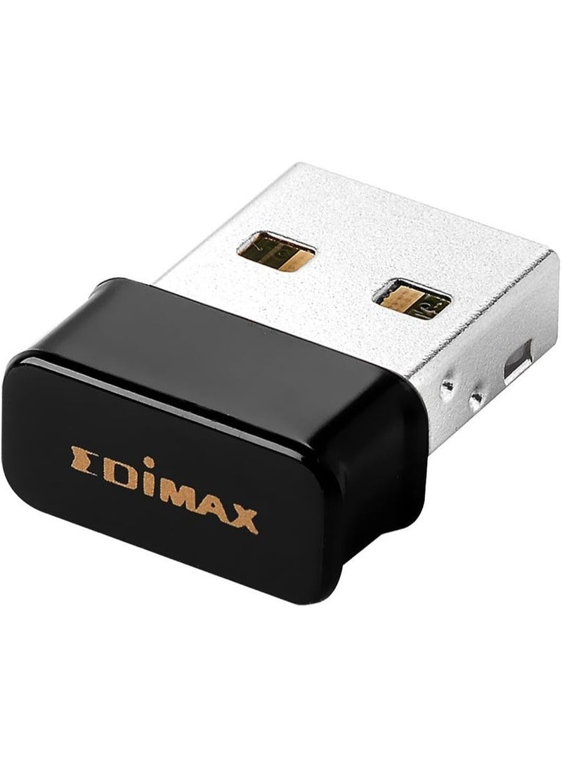Edimax 2-in-1 Wi-Fi 4 N150 + Bluetooth 4.0 Nano USB Adapter | EW-7611ULB | Wireless Dongle for PC & Laptop | 150Mbps | Windows 11 Plug-n-Play - Image 1