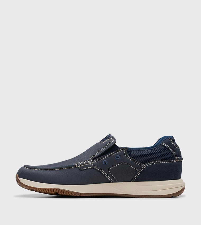 clarks Sailview Step Navy Nubuck - Image 2