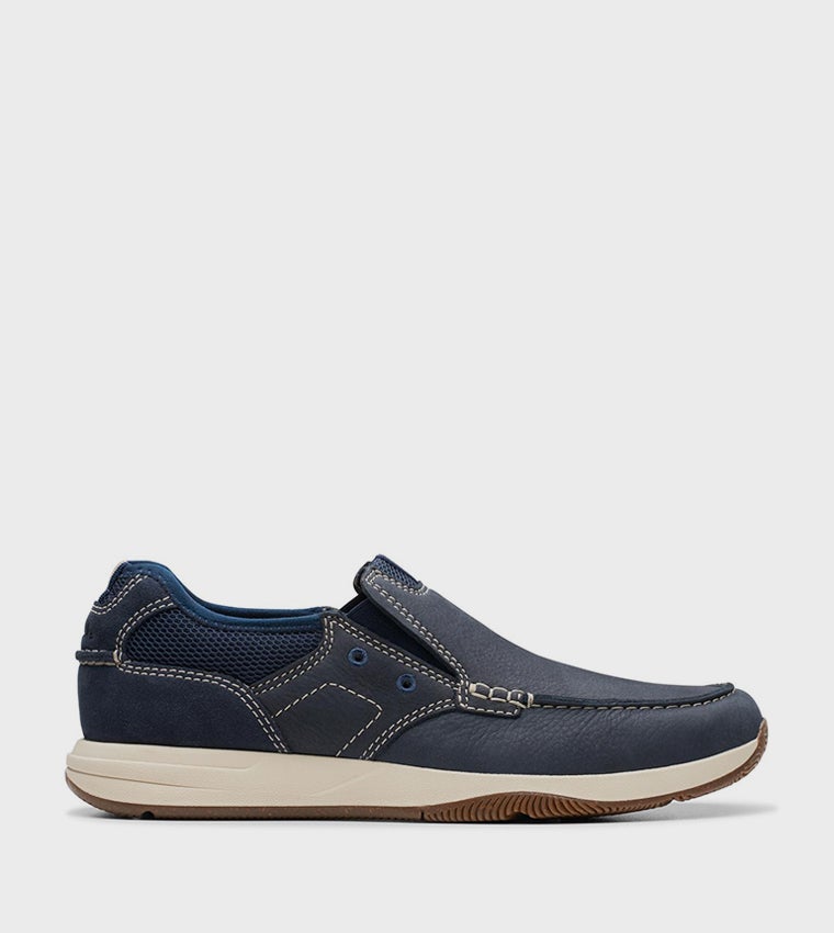 clarks Sailview Step Navy Nubuck - Image 1