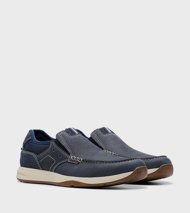 clarks Sailview Step Navy Nubuck - Image 4