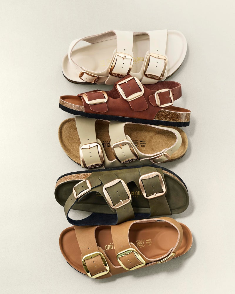 Project Cloud 100% Genuine Leather Beach Sandals for Women 2026 with Lightweight & Comfortable Slides for Women - Non Slip with Memory Foam Slingback Womens Sandals 2026 (Garda,BEIG, 11) - Image 2