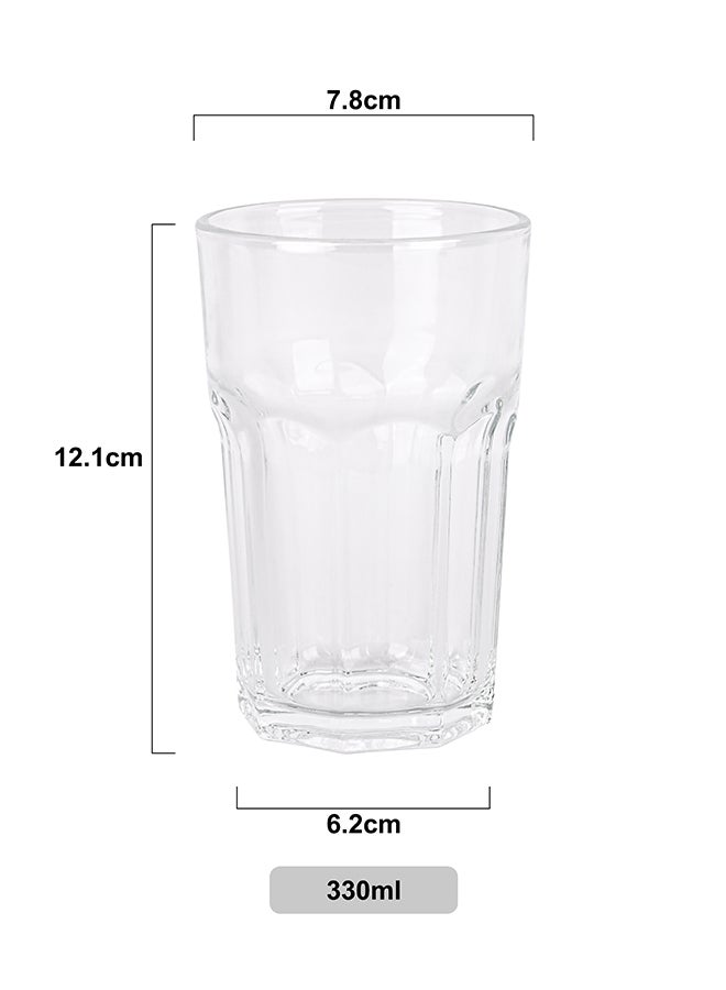 Ollieroo Embossed Old Fashioned Whiskey Glasses - Durable 330ml Hiball Glass for Cocktails, Water, Juice, Beer, Wine-Special Edition Glassware Set, Dishware, Dishwasher Safe - Image 4