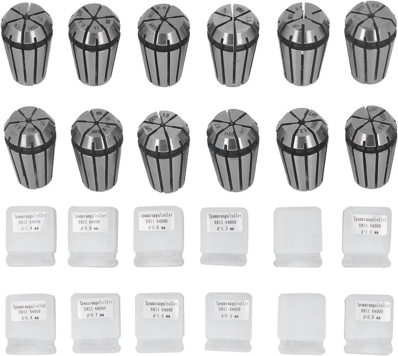 Collet Chuck ER11 Spring Collet Set High Accuracy 12PCS Milling Spring Collet Chuck for Work Holding Engraving Machine - Image 1