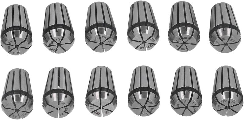 Collet Chuck ER11 Spring Collet Set High Accuracy 12PCS Milling Spring Collet Chuck for Work Holding Engraving Machine - Image 2