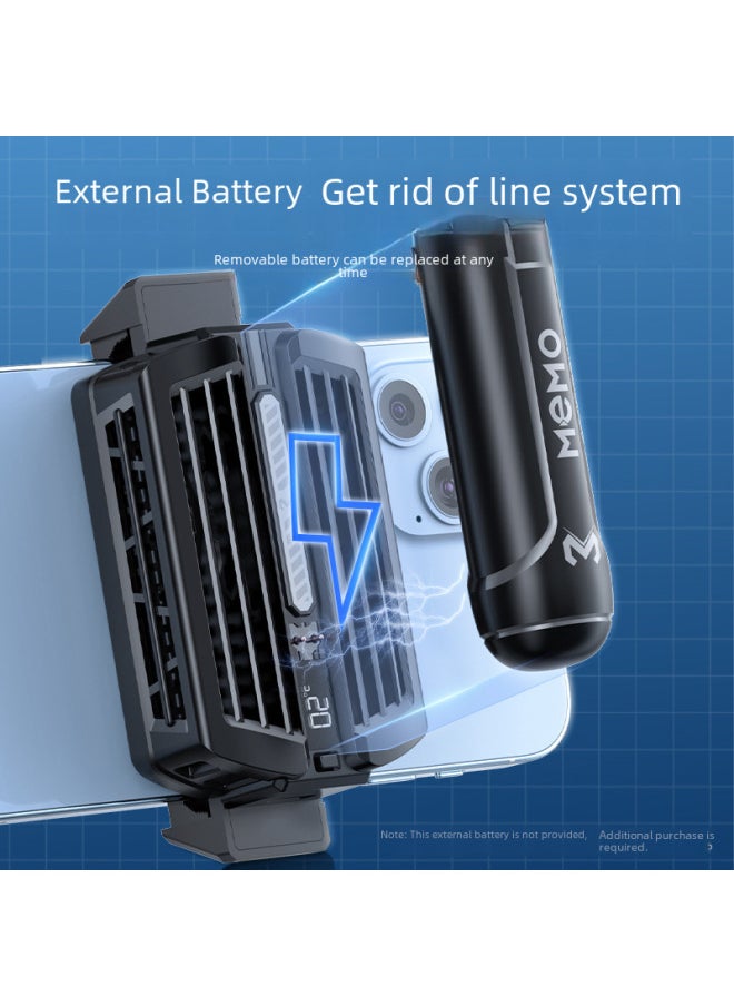 2023 Wireless Charging Phone Cooler Battery Digital Display Semiconductor Magnetic Attraction Cooling Down-Product Color:[DL01] Semiconductor Heat Sink  - Image 4